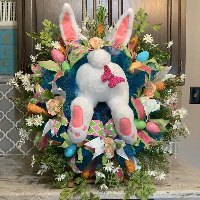 Bunny Tails Easter Wreath
