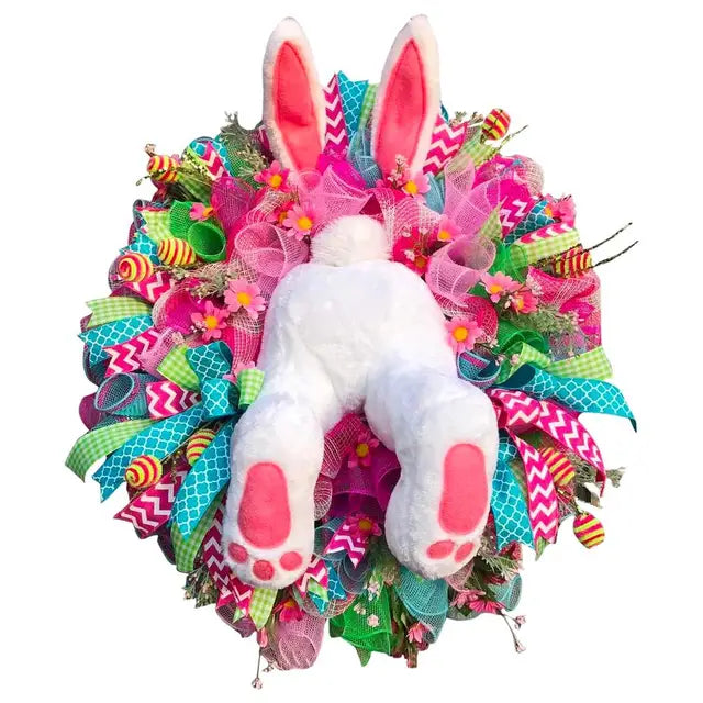Bunny Tails Easter Wreath