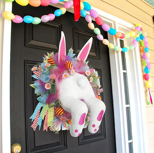 Bunny Tails Easter Wreath