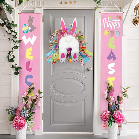 Bunny Tails Easter Wreath