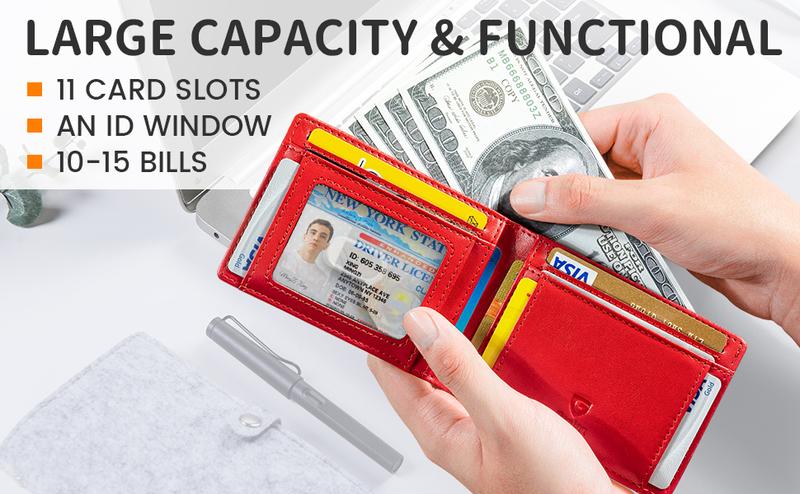 Product Introduction of GSOIAX Men's Slim Wallet with RFID Blocking 9