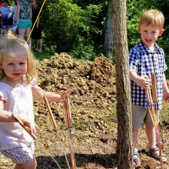 Copper Cattail Wind Chimes