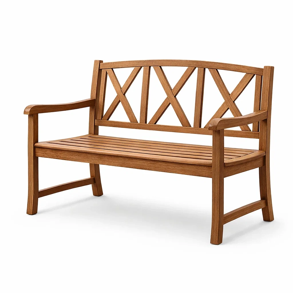 Gartenbank aus Akazienholz Braun 2 Sitzer-roombira