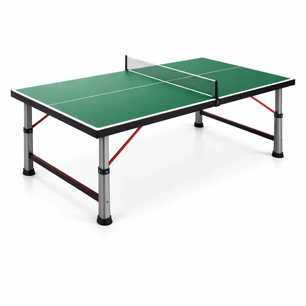 Tischtennisplatte rechteckig Grün aus Aluminium und MDF-roombira