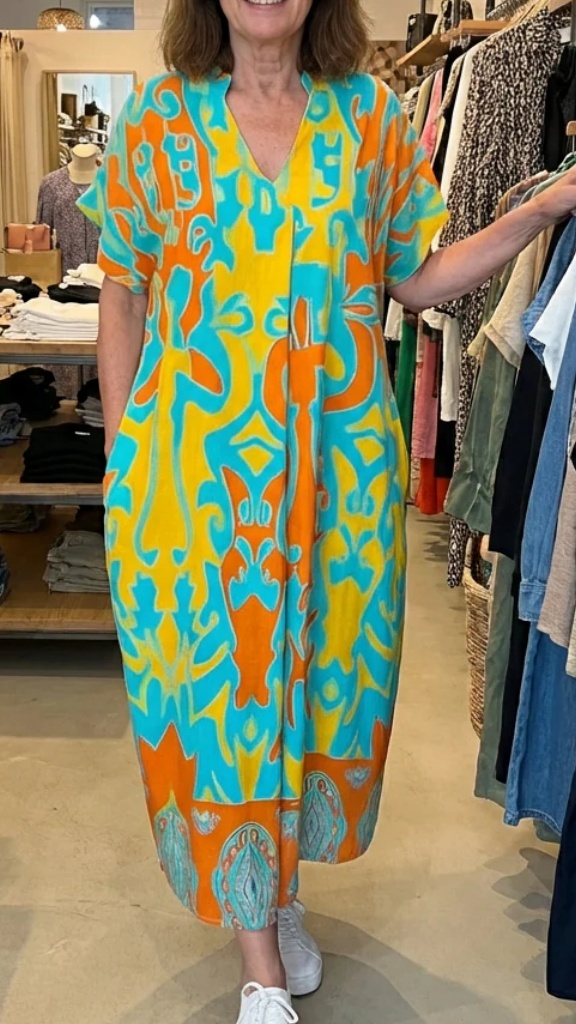 Women's Loose-Fit, Slimming Summer Dress