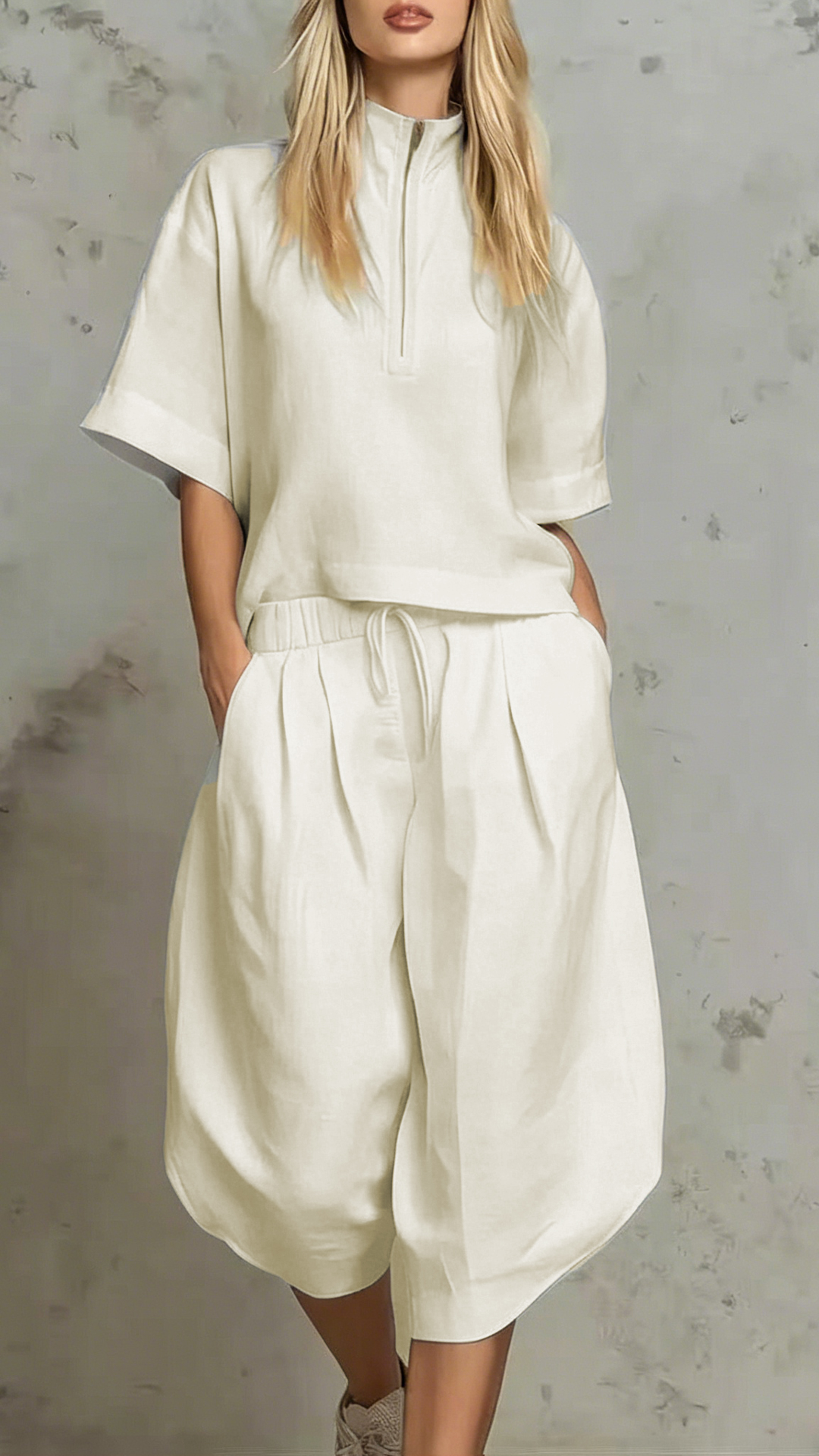 Summer 2026 Outdoor Hiking Outfit: Cotton-Linen Set in "Old Money" Style