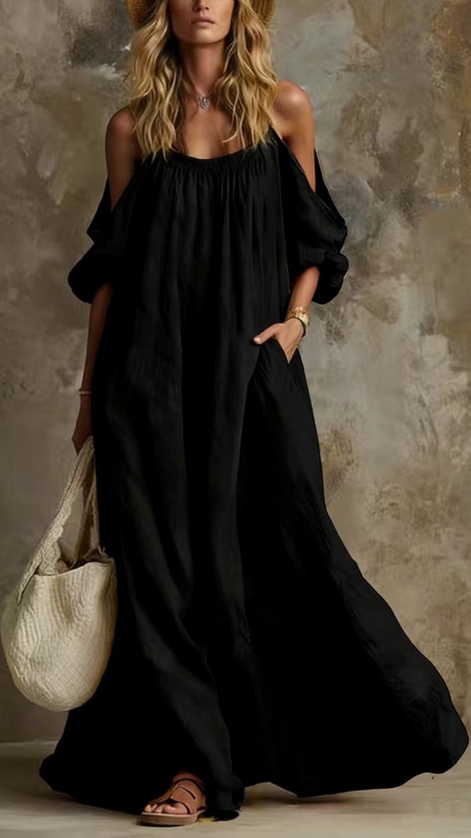[Copy]Women's Washed Cotton One-Shoulder Jumpsuit
