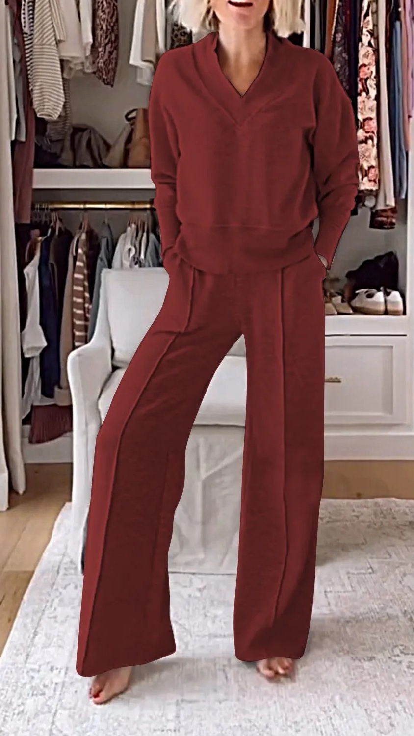 Women's Athletic-Casual Two-Piece Set