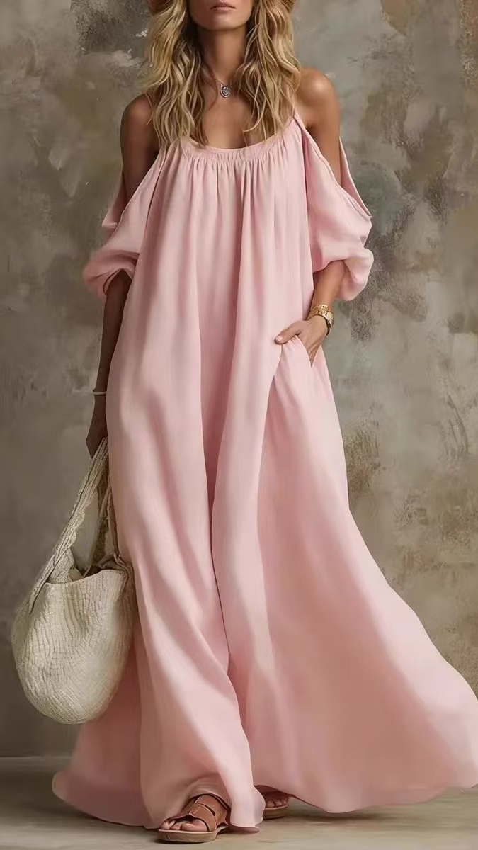 [Copy]Women's Washed Cotton One-Shoulder Jumpsuit