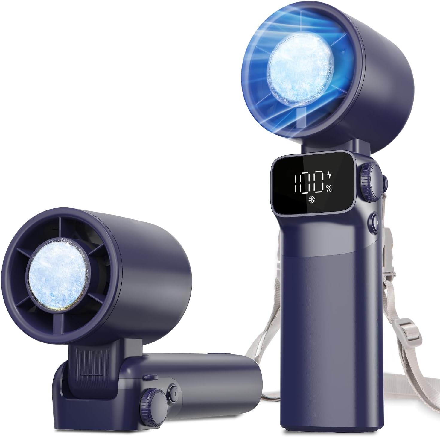 Portable Handheld Pink Fan Rechargeable