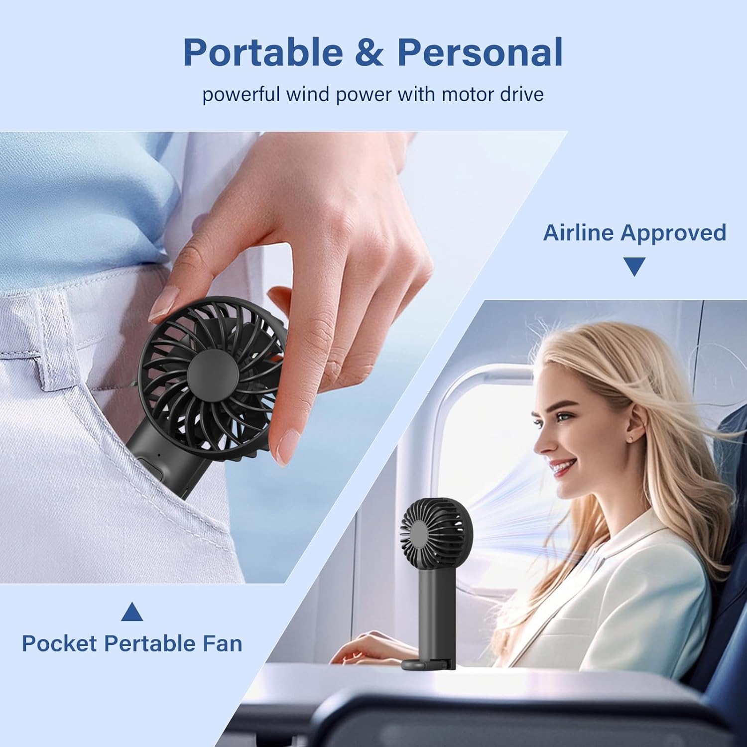 Portable Fan Handheld Personal Fan