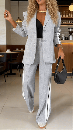 Women's Lapel Long Sleeve Casual Suit