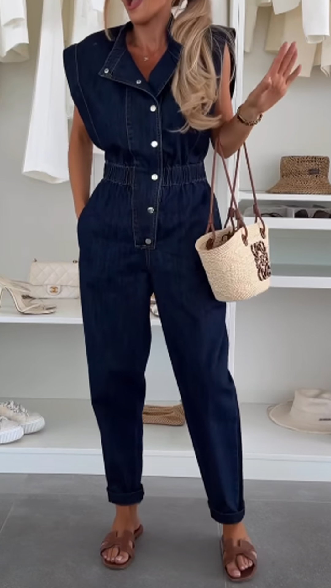 [Copy]Women's Denim Shirt Dress: Collared, Waist-Cinching, Pleated, and Longline