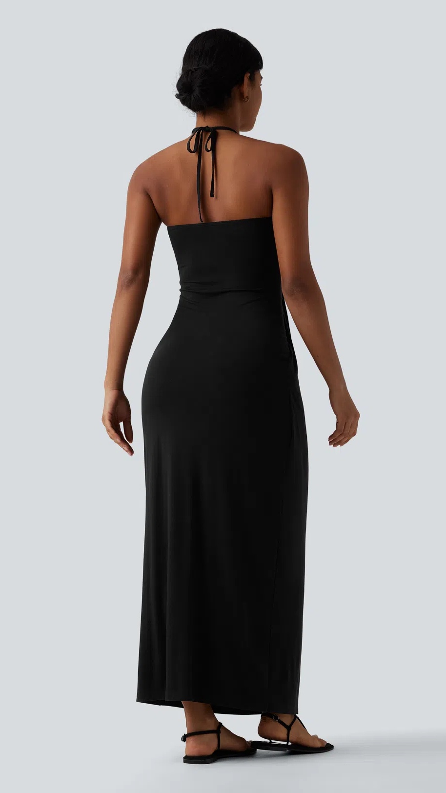 Women's Halter-Neck Backless Maxi Dress