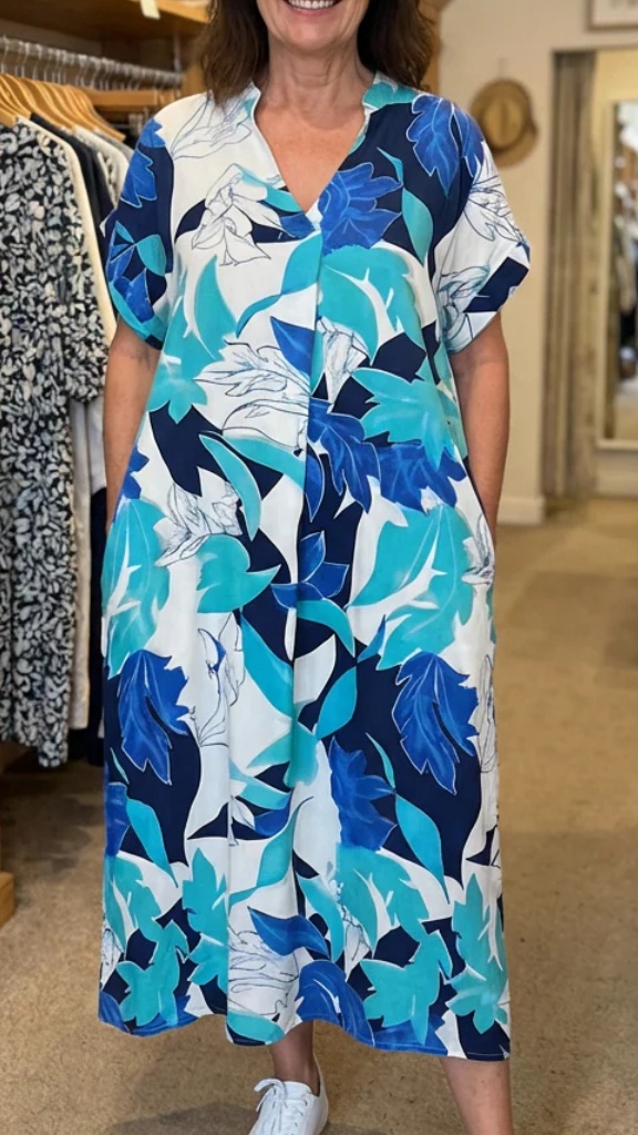 Women's Loose-Fit, Slimming Summer Dress