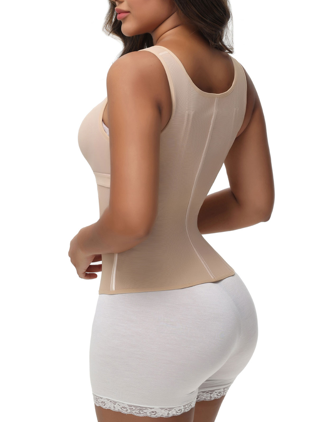 Extreme Latex Corset Waist Vest With Bra