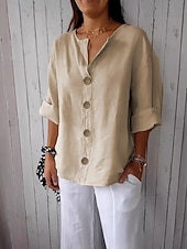 Women's V-Neck Casual Shirt