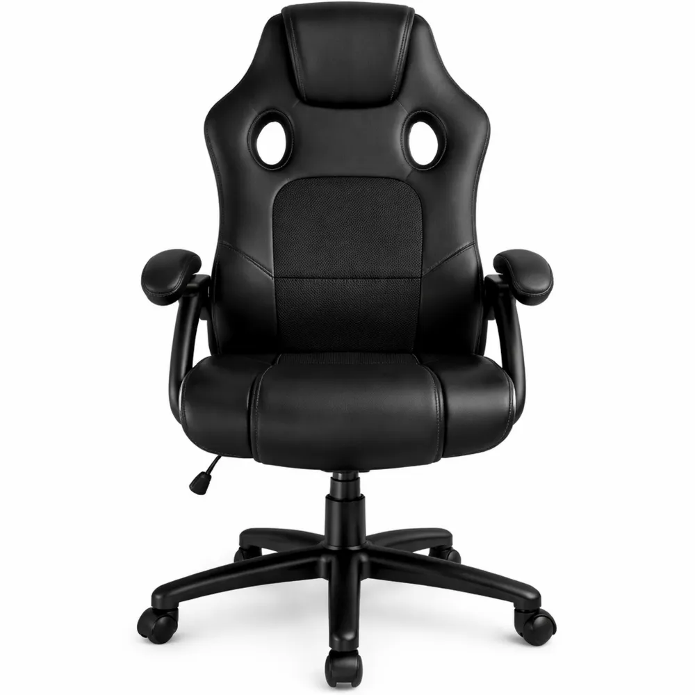 Sedia da Ufficio Ergonomica con Imbottitura Spessa e Ruote-Kasaux