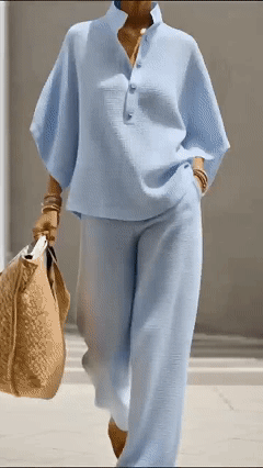 Women's Waffle Two-Piece Set