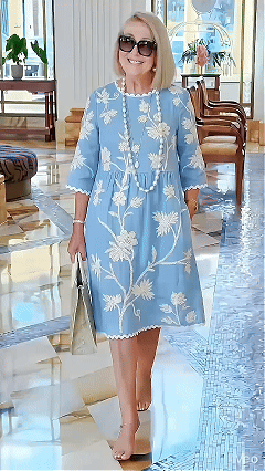 Women's Fresh Floral Print Dress