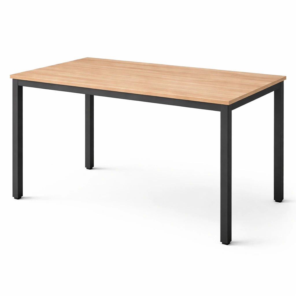 Rechteckiger Esstisch mit Metallgestell-aethonliving