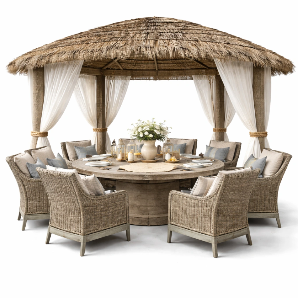 Gartentisch und Stuhlset-luxverio