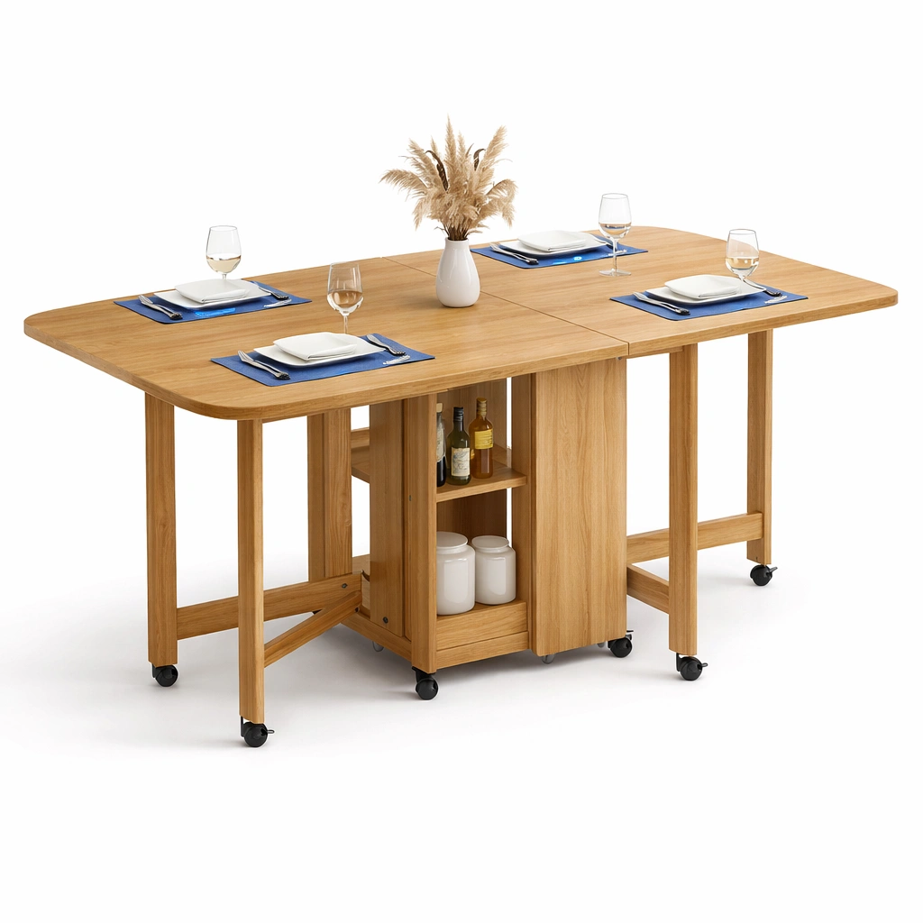 Klappbarer Esstisch Holz Mobil-arvinoz