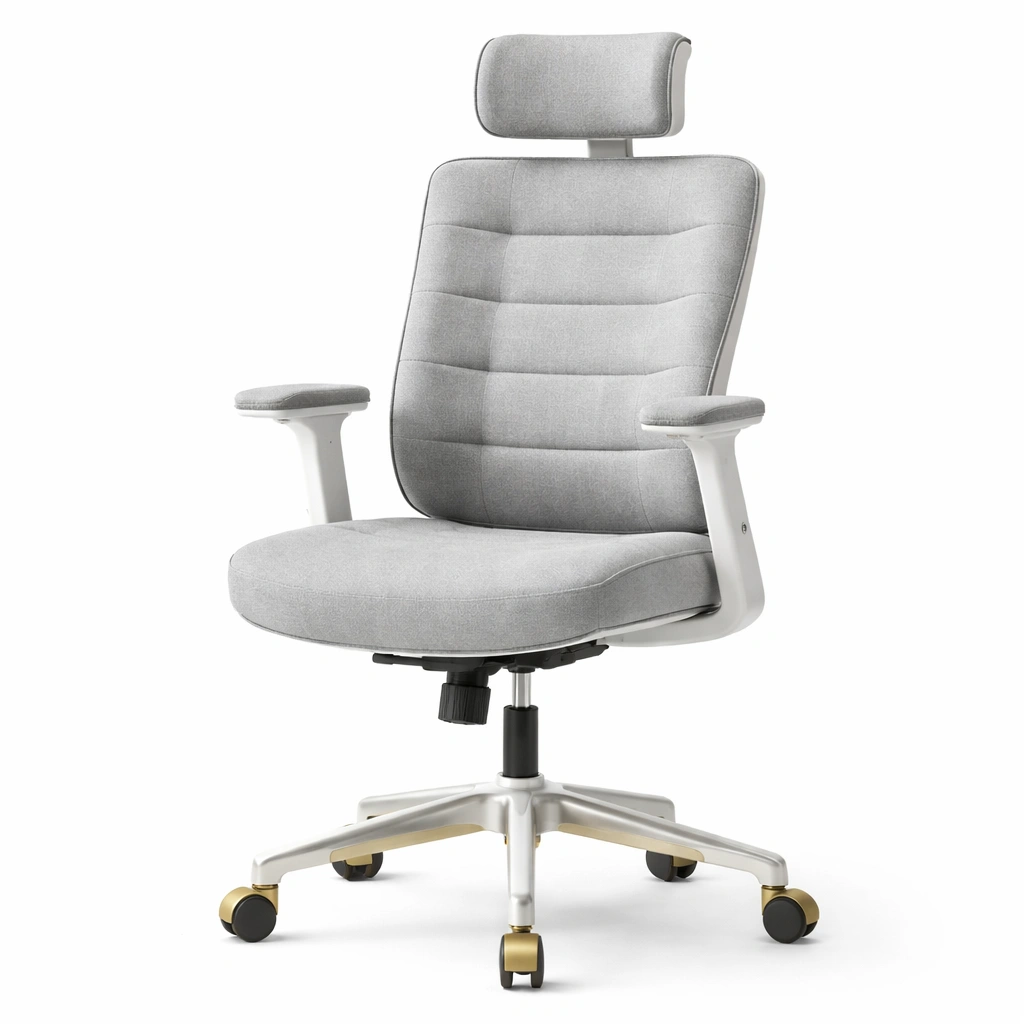 Buerostuhl Ergonomisch Grau Komfort-arvinoz