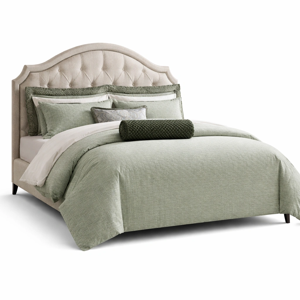 Polsterbett beige mit kopfteil modern schlafzimmer-selvariox