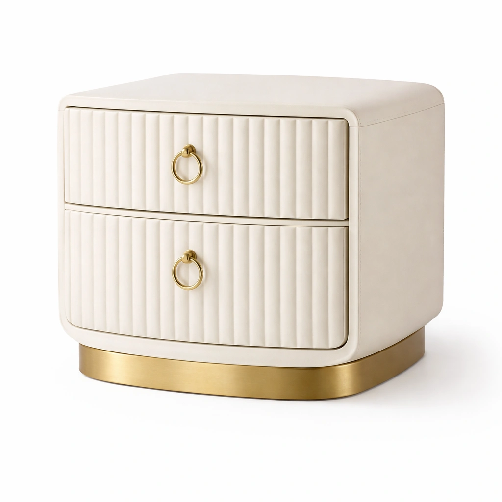 Nachttisch braun mit struktur front modern design-selvariox