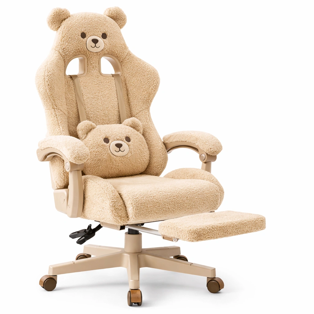 Buerostuhl beige leder mit rollen klassisch-selvariox