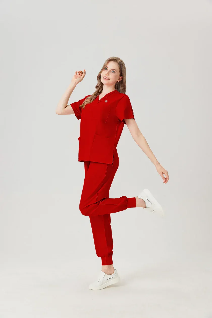 JelriSoFit Classic Uniformes Médicos - Mujer Verde Lima, Suave y elástico