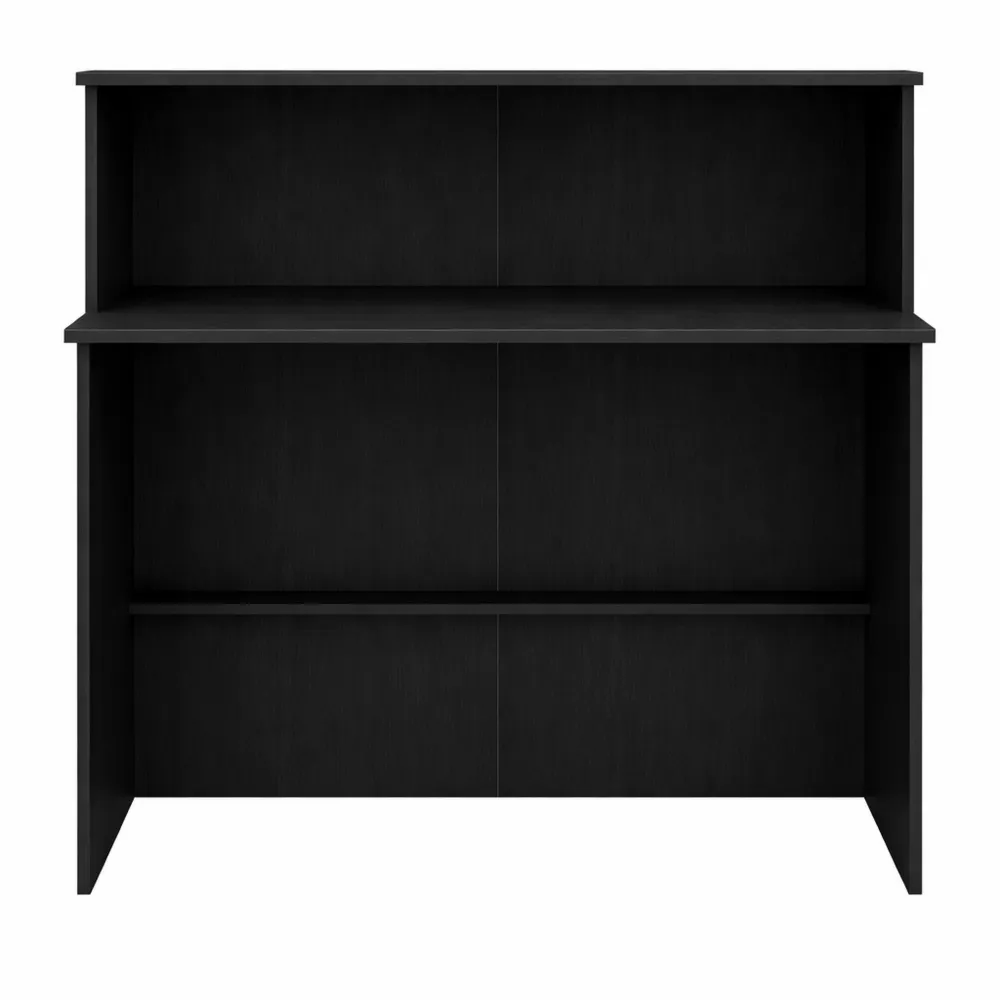 Banco reception nero in legno multistrato moderno 100x50x103,5 cm