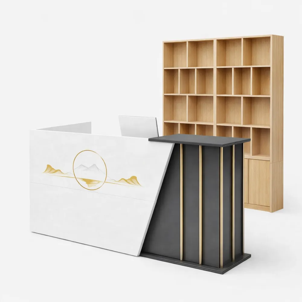 Banco Reception con Cassetti per Negozio Estetica o Abbigliamento