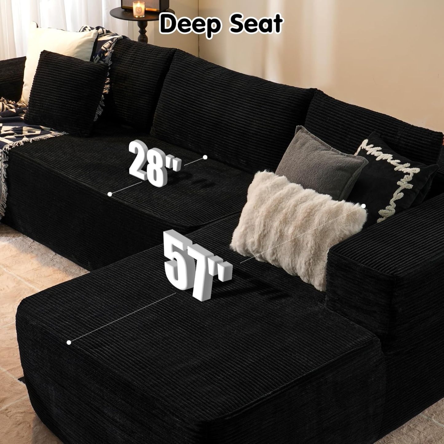 💥Last Day $39! 🔥Ovios Modular Cloud Sectional Sofa