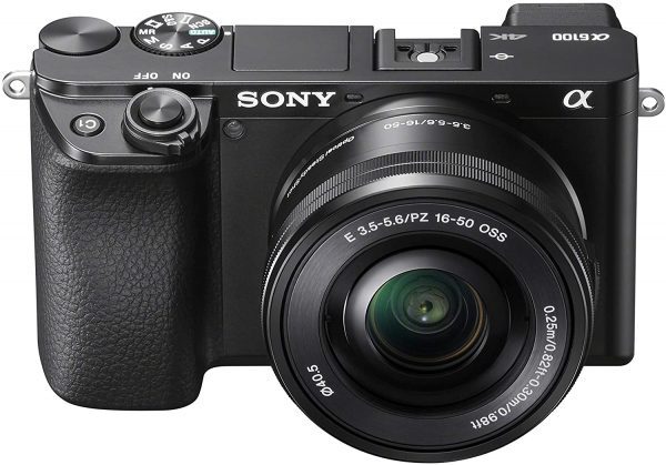 Alpha A6100 Mirrorless Camera with 16-50mm Zoom Lens, Black (ILCE6100L/B)