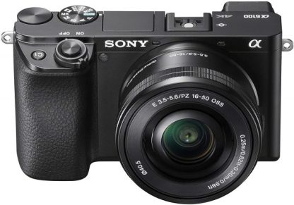 Alpha A6100 Mirrorless Camera with 16-50mm Zoom Lens, Black (ILCE6100L/B)