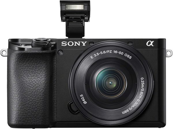 Alpha A6100 Mirrorless Camera with 16-50mm Zoom Lens, Black (ILCE6100L/B)