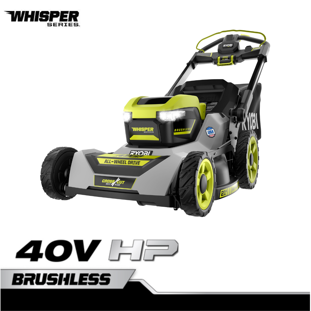 40V HP BRUSHLESS 21" SELF-PROPELLED AWD MULTI-BLADE MOWER KIT