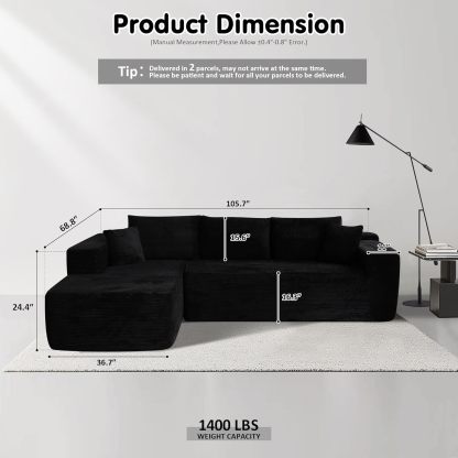 💥Last Day $39! 🔥Ovios Modular Cloud Sectional Sofa