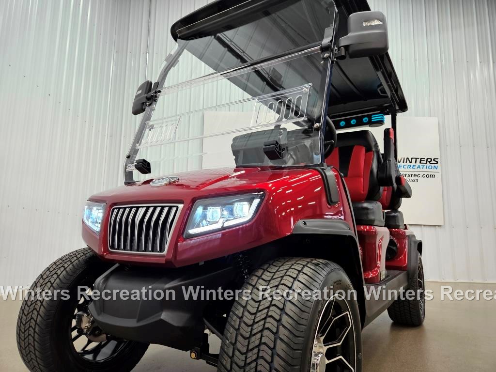 2025 Evolution D5 Ranger Lithium Ion Golf Cart, Flamenco Red