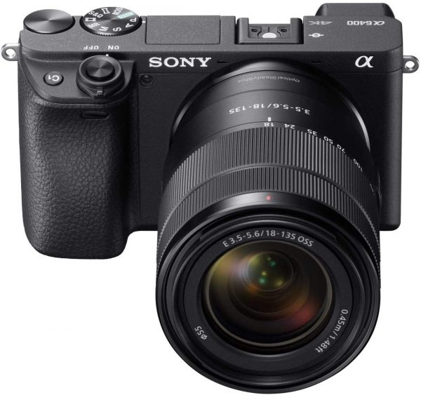 Alpha a6400 Mirrorless Camera: Compact APS-C Interchangeable Lens Digital Camera with Real-Time Eye Auto Focus, 4K Video, Flip Screen & 18-135mm Lens - E Mount Compatible Cameras - ILCE-6400M/B