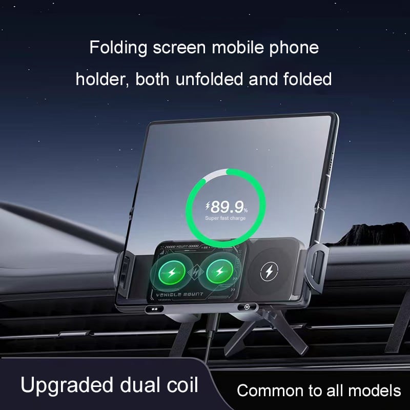 📱🚗Car mobile phone holder, electric induction wireless fast charging holder