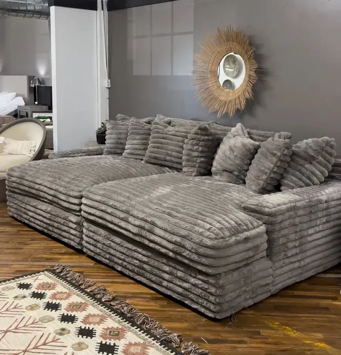 （ Last 49 items）Comfy Upholstered Chaise Lounge Sofa