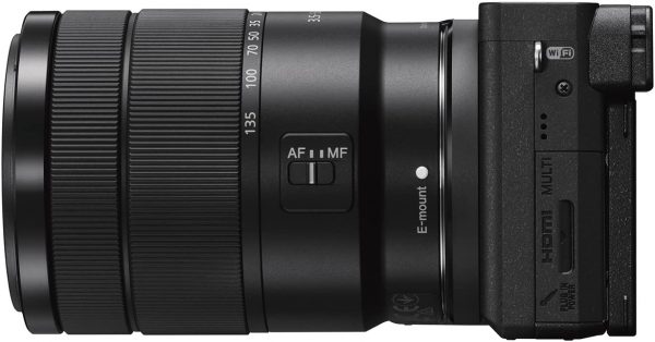 Alpha a6400 Mirrorless Camera: Compact APS-C Interchangeable Lens Digital Camera with Real-Time Eye Auto Focus, 4K Video, Flip Screen & 18-135mm Lens - E Mount Compatible Cameras - ILCE-6400M/B