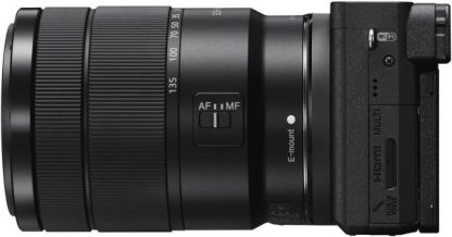 Alpha a6400 Mirrorless Camera: Compact APS-C Interchangeable Lens Digital Camera with Real-Time Eye Auto Focus, 4K Video, Flip Screen & 18-135mm Lens - E Mount Compatible Cameras - ILCE-6400M/B