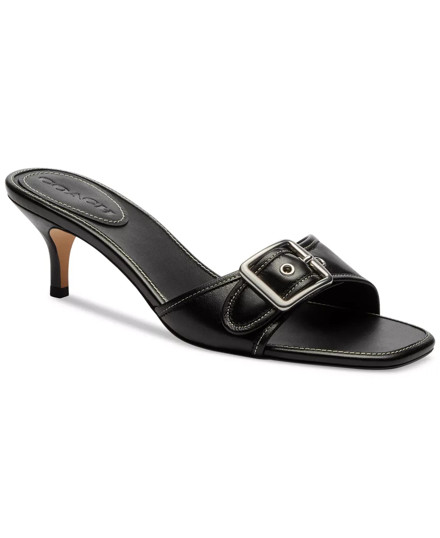 Margot Slip-On Kitten Heel Sandals