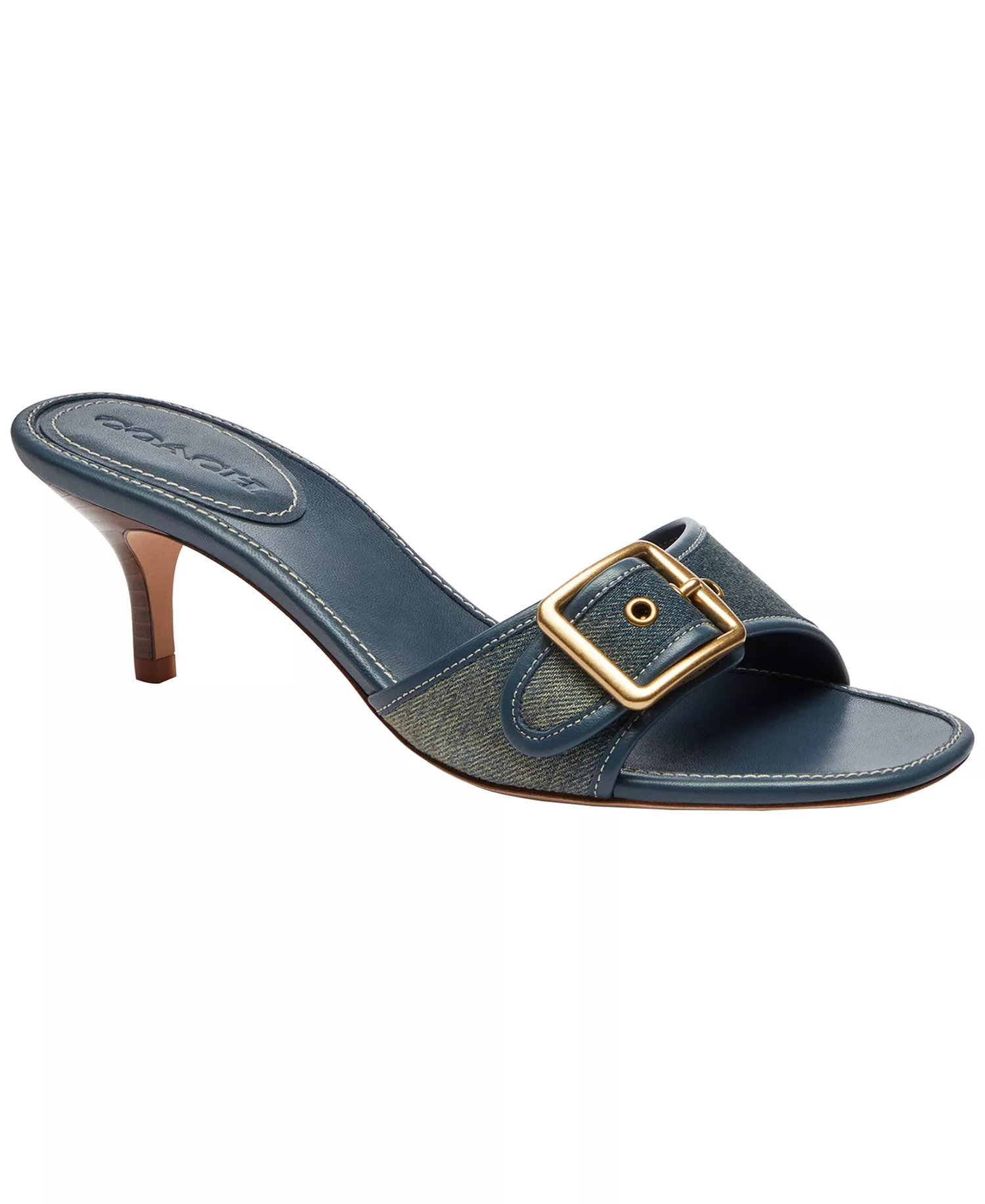 Margot Slip-On Kitten Heel Sandals