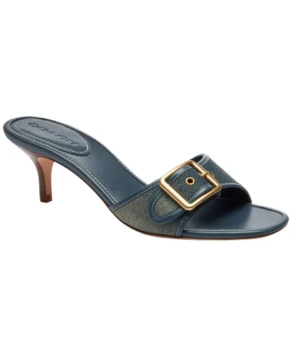 Margot Slip-On Kitten Heel Sandals
