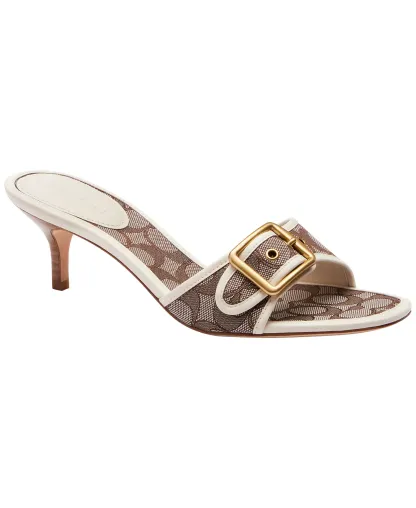 Margot Slip-On Kitten Heel Sandals